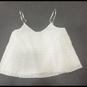 Eyelet lace Crop top